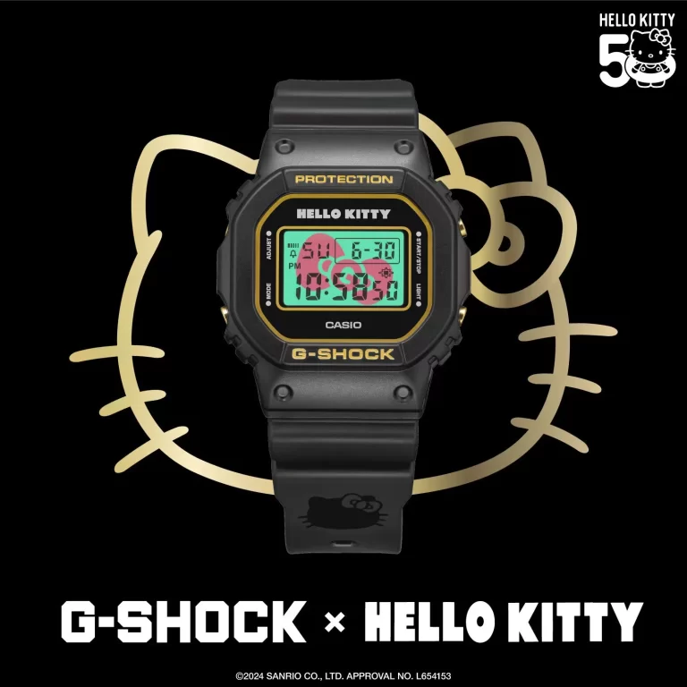 ハローキティとカシオがコラボ!Gショック50周年限定モデル登場