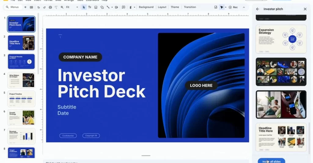 新しいプロフェッショナルなGoogleスライドのテンプレートが登場
