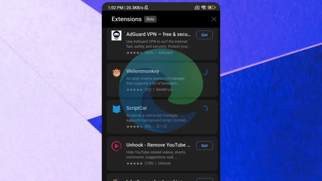 Microsoft EdgeのAndroid向け拡張機能、公式発表は2025年1月頃の見込み