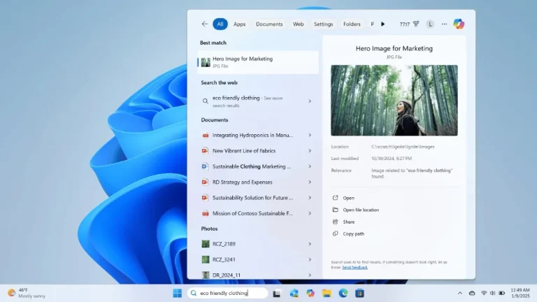 aiを活用したwindows検索がdevチャンネル向けに登場
