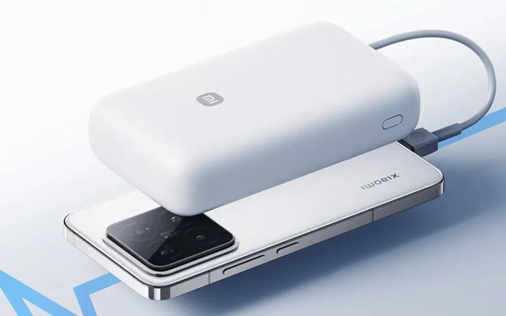 Xiaomiが20,000mAhの内蔵ケーブル付きモバイルバッテリーを発表