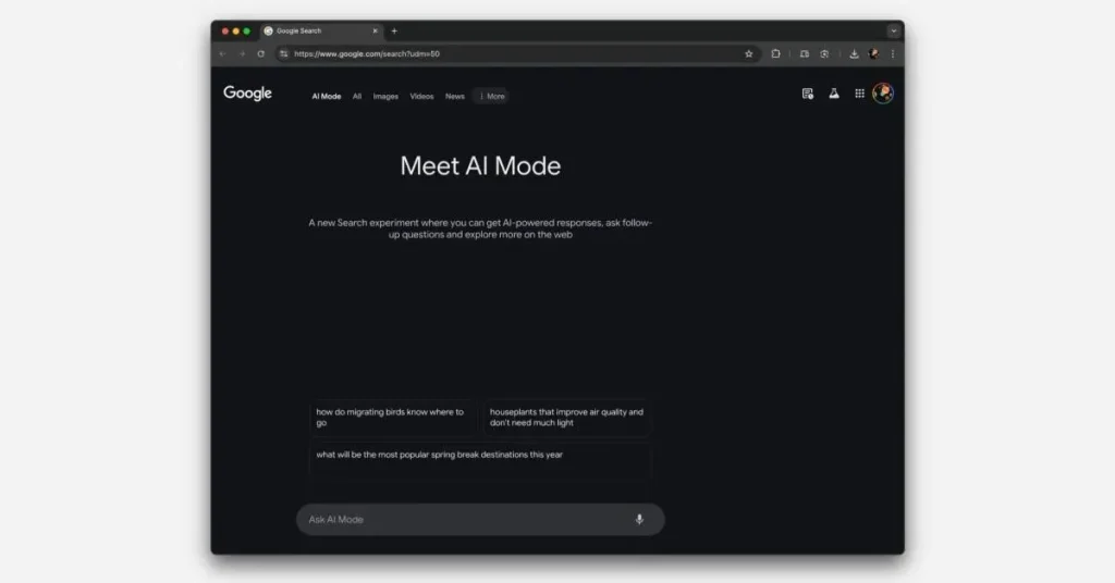 Googleが待機リストの無料ユーザーへのSearch AIモードのアクセスを拡大