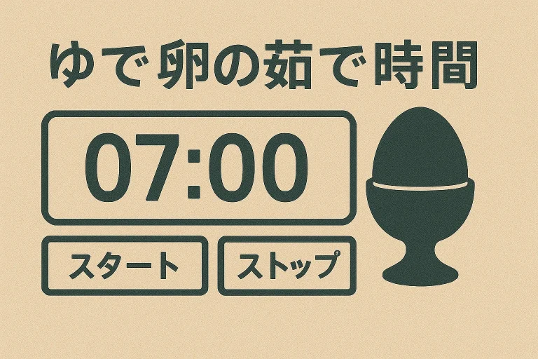 ゆで卵の茹で時間